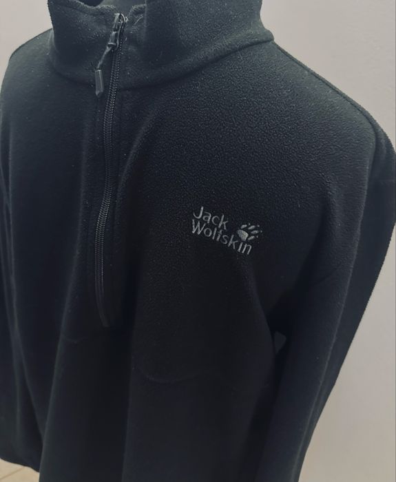 Jack Wolfskin tecnopile bluza stójka czarna polar męska XXL super stan