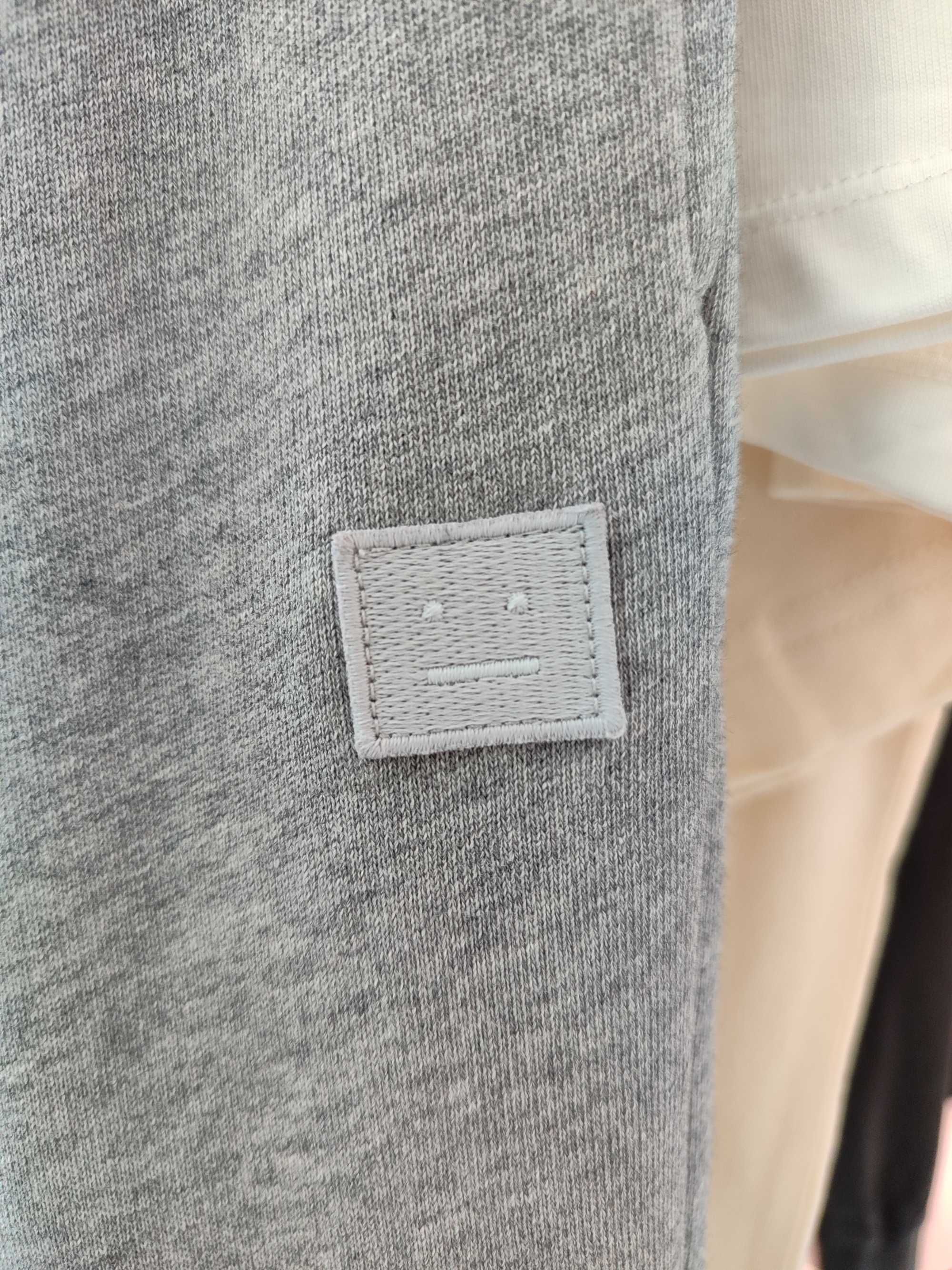 Штани Acne Studios Frack Face Cotton Sweatpants Grey Melange