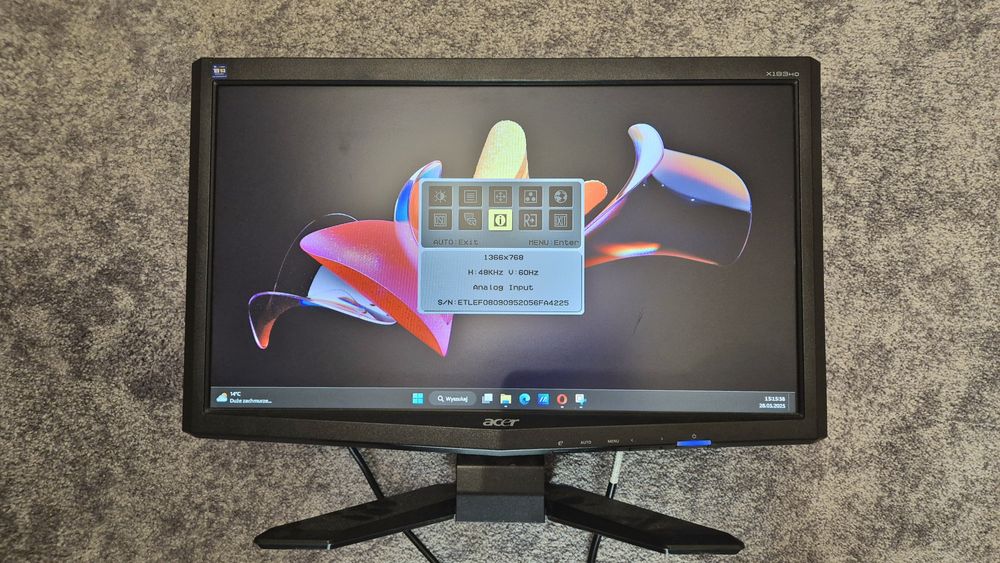 Monitor Acer X193HQ 18.5 cala