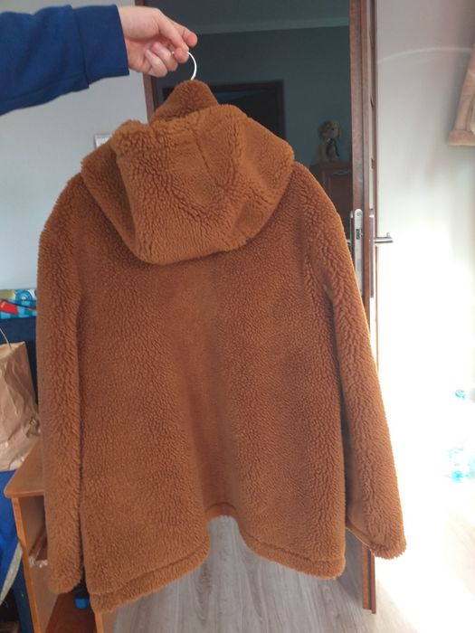 Topshop kozuszek baranek brązowy roz 44