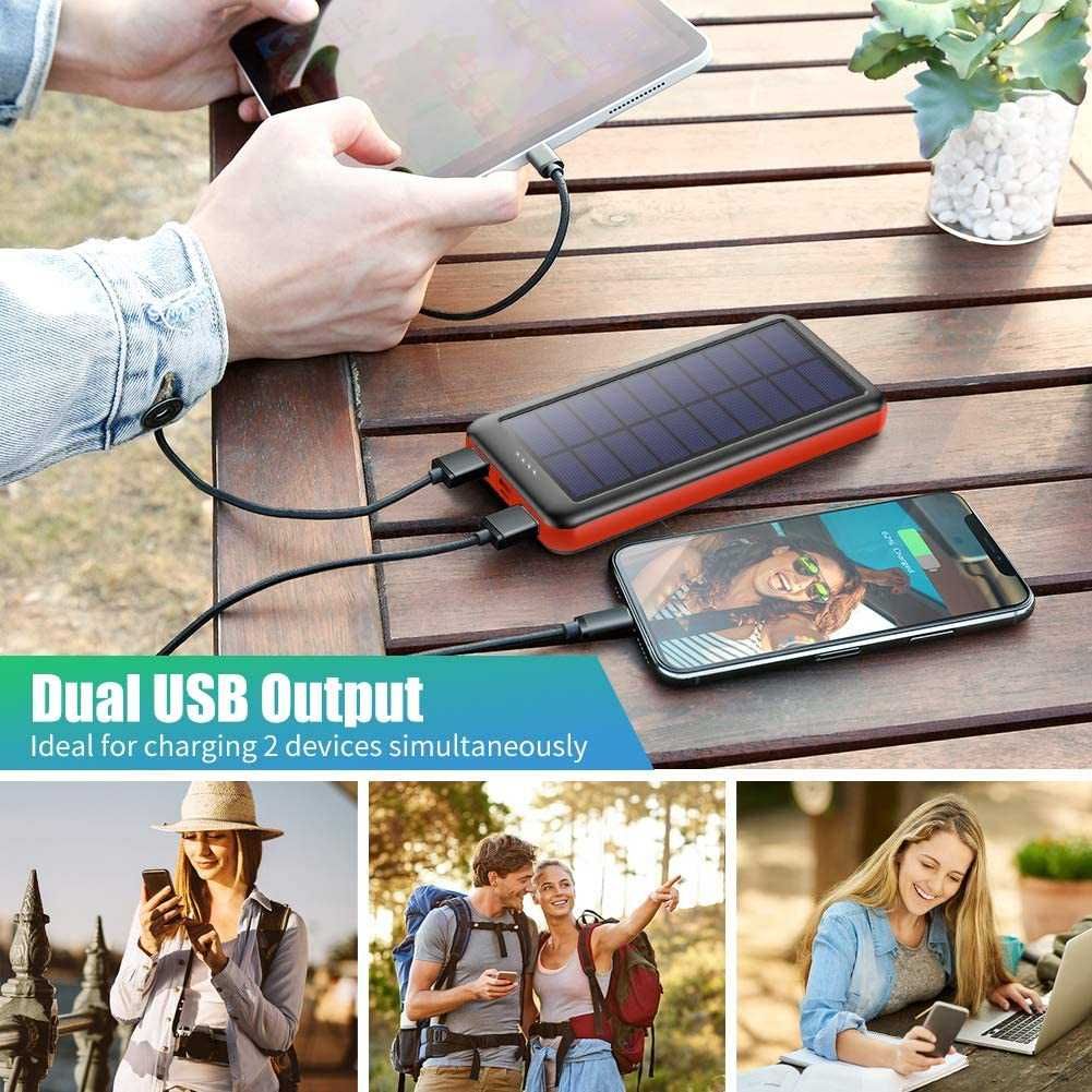 Carregador solar de 26800 mAh Power Bank de carregamento rápido