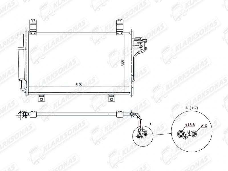 Кондиционер MAZDA CX5, 03.2012 -2021 KF0361480A