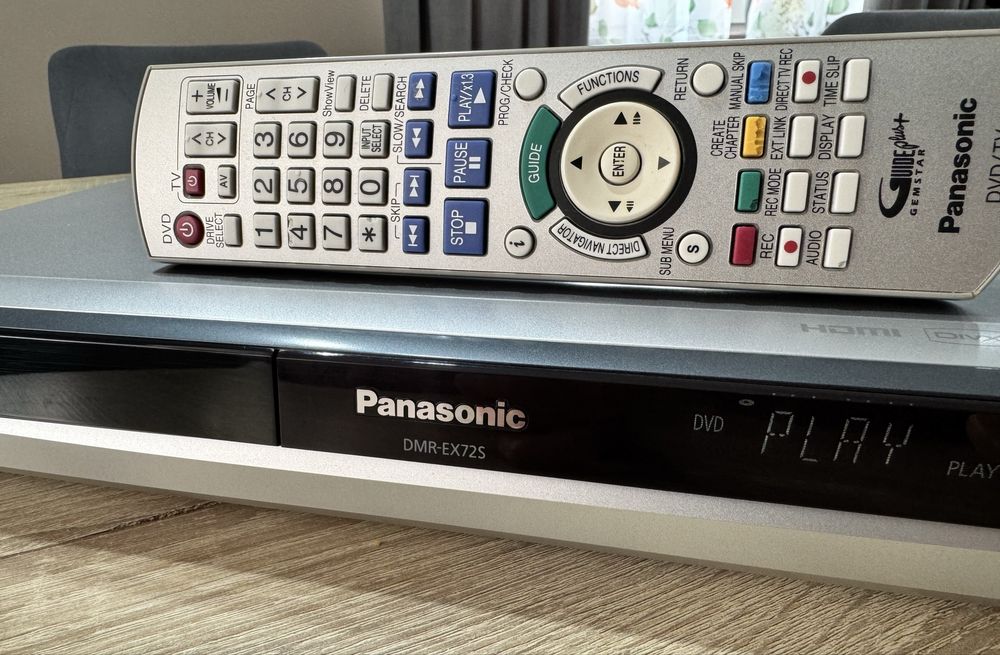 Panasonic DMR-EX72S #Nagrywarka DVD HDD #160GB #HDMI #USB #DVB-S #Pilo