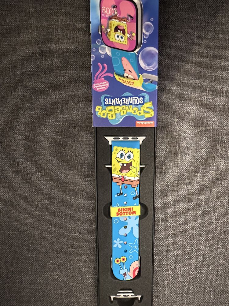 Nowy pasek strap SpongeBob MobyFox do Apple Watch 40/41/44/45 mm