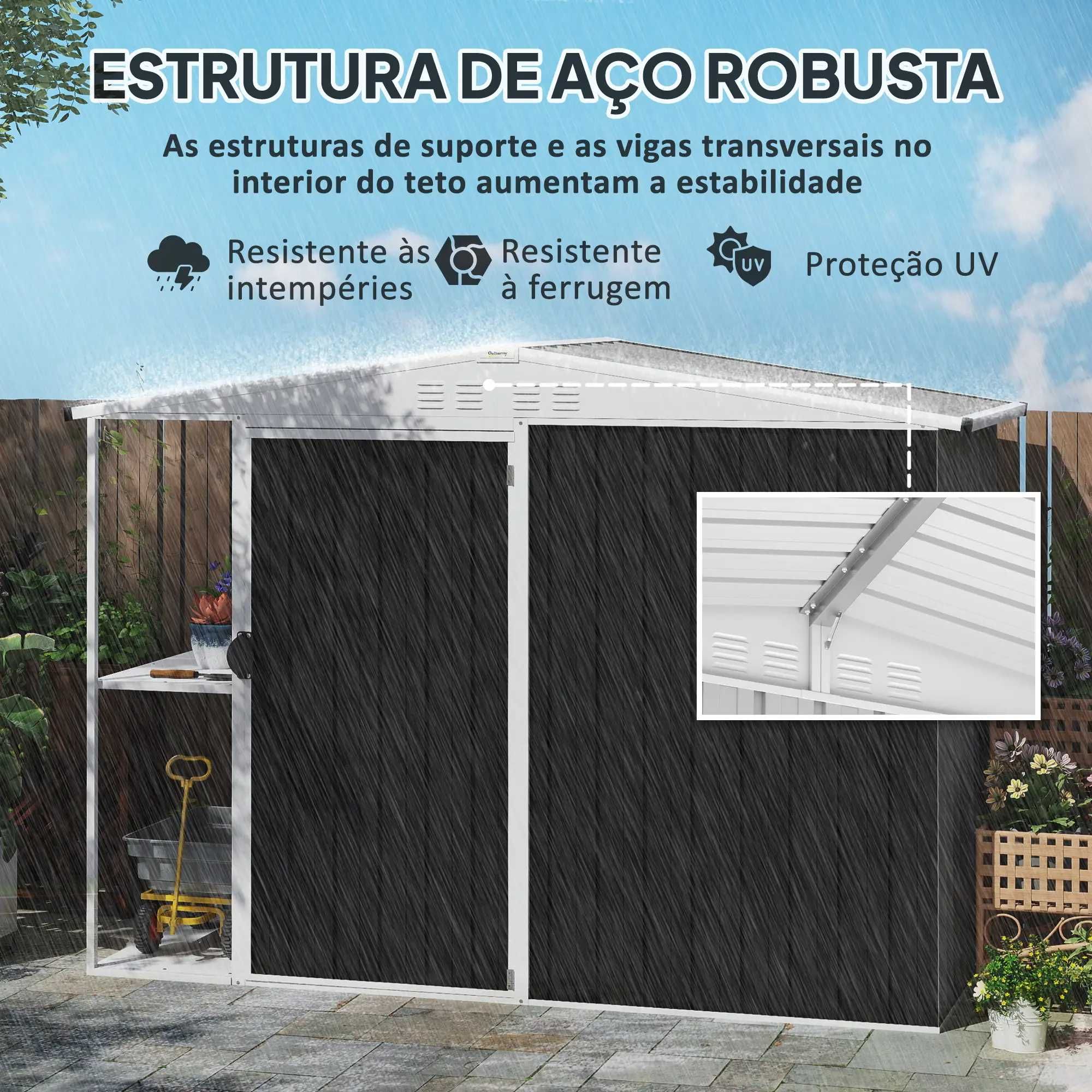Abrigo de Jardim 2,7m² 245x117x180 cm
