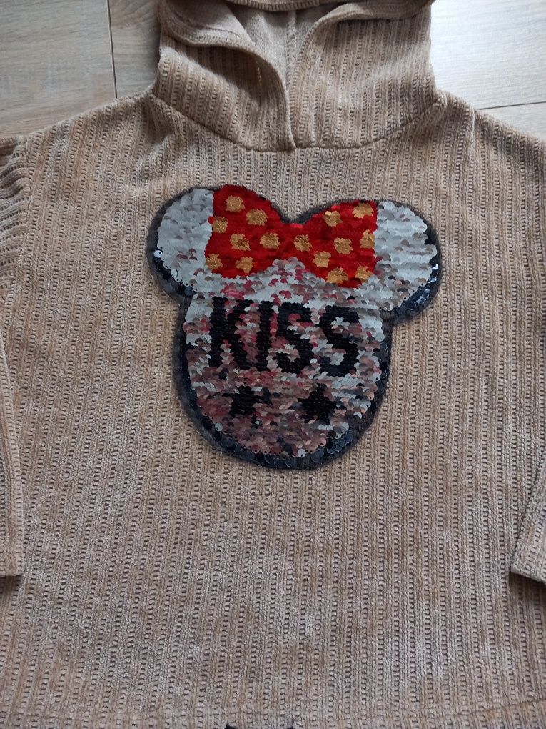 Bluza dla dziewczynki z cekinami Minnie 134