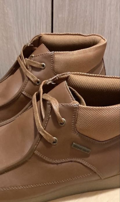 Wygodne buty męskie mokasyny brązowe r 45