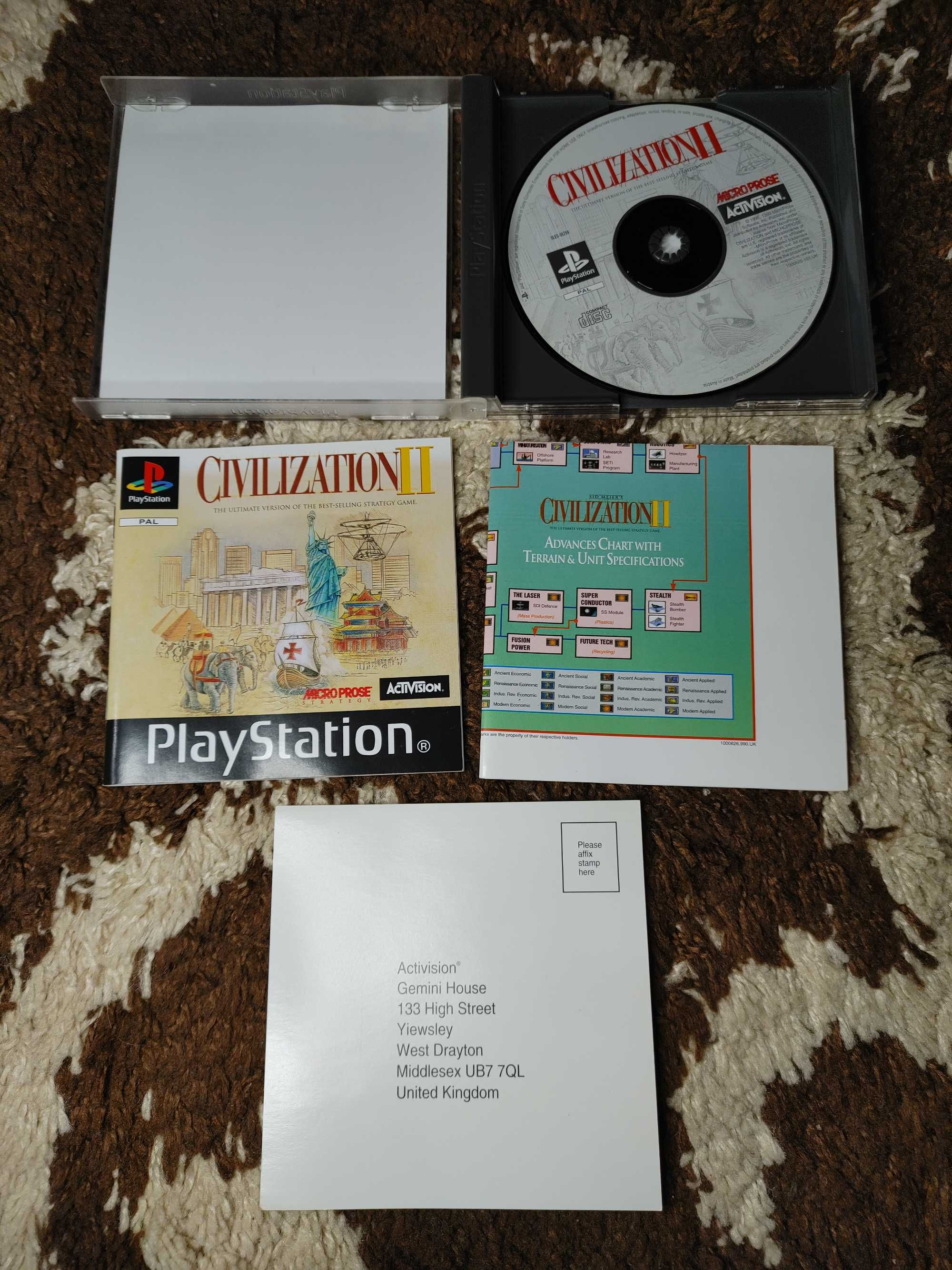 Civilization II civilization 2 Sony Playstation 1 original eng язык