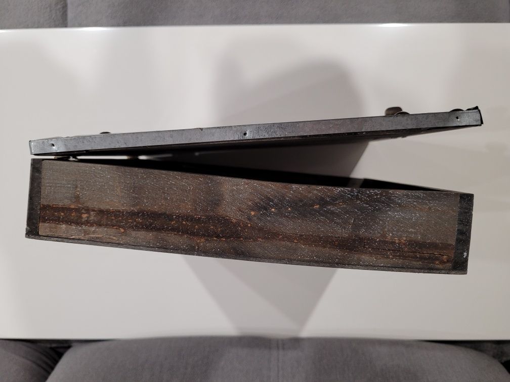 Drewniane pudełko szafka skrzynka na klucze loft new york wooden box