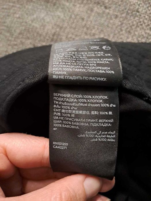Нова бавовняна чорна панама панамка H&M HM розмір S (56)