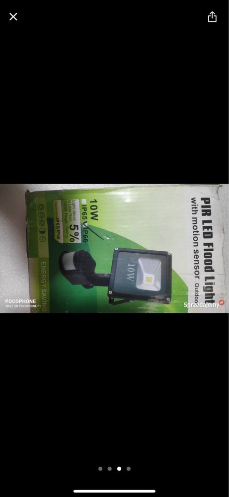 Lampa ogrodowa sensor ruchu automatycznym  10W IP66