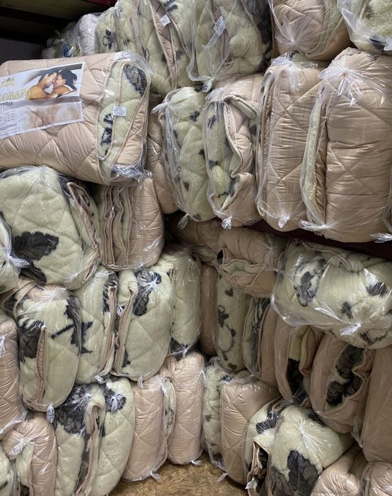 Хутряна ковдра фабрики ОДА  Арктика теплое зимнее одеяло шерстяное