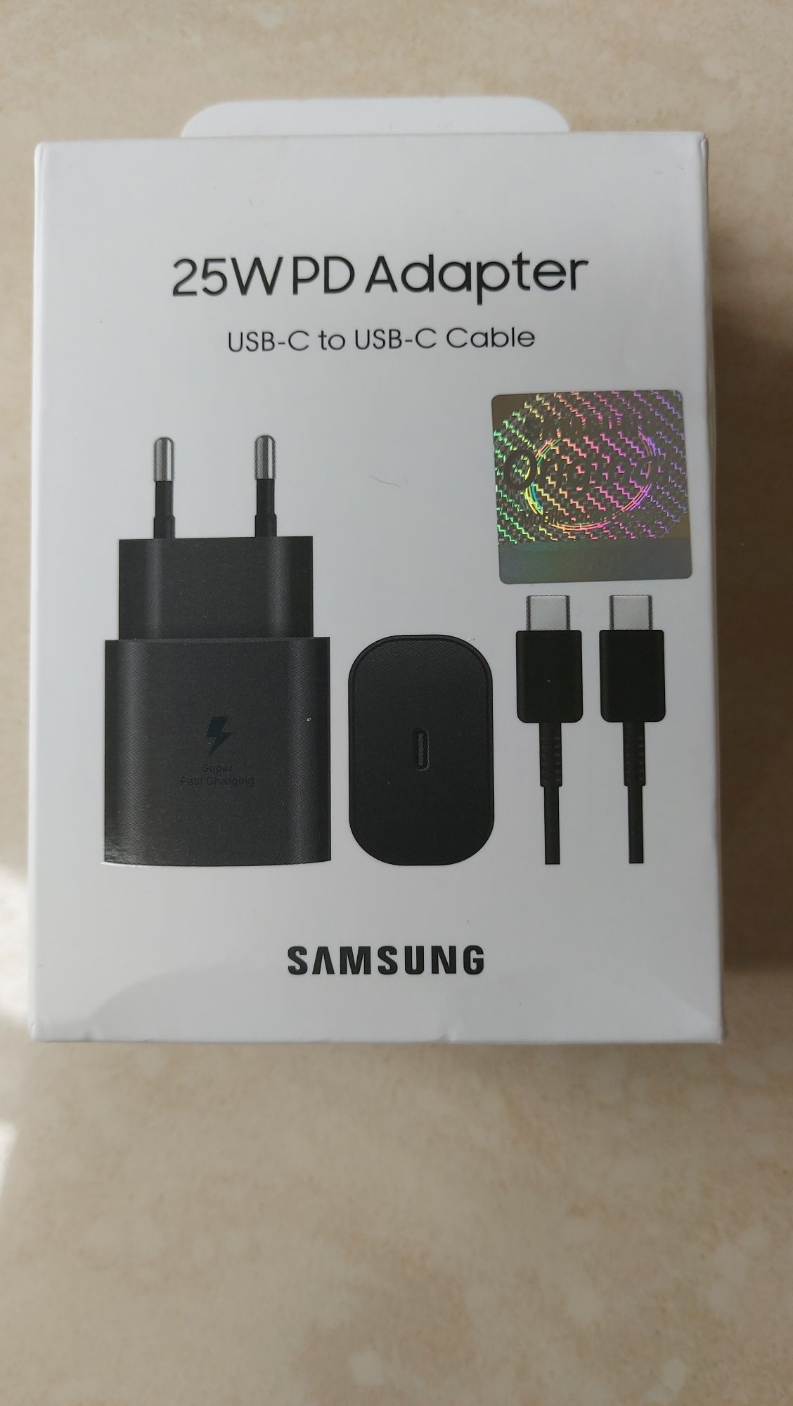 Samsung 45WAT Oryginalna Ładowarka+Kabel 1metr Box