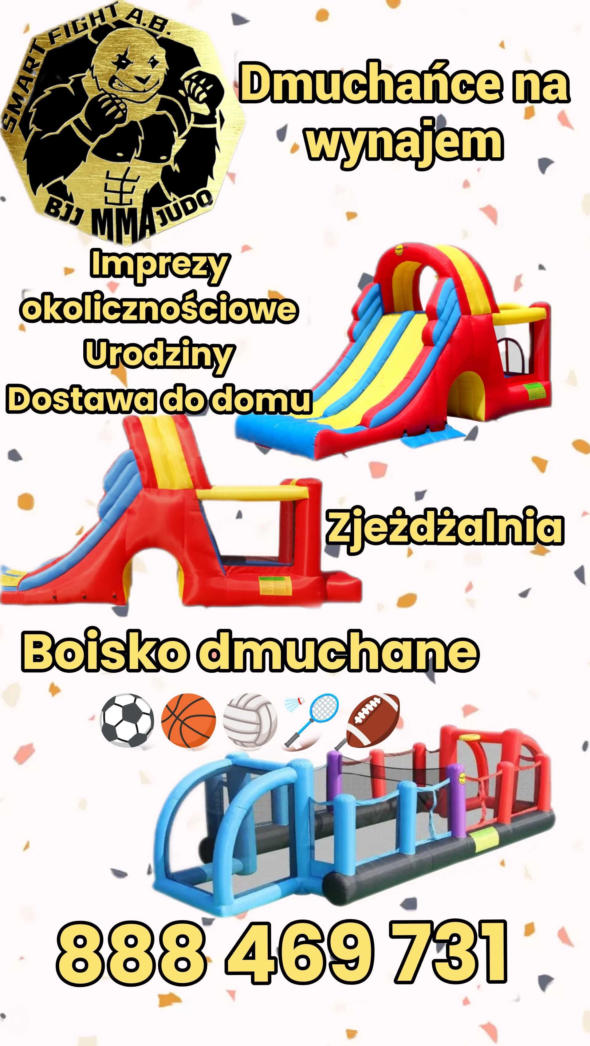 Wynajem dmuchaniec zjeżdżalnia, boisko dmuchane