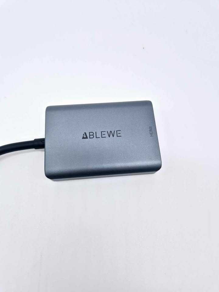 Adapter USB do HDMI ABLEWE, ulepszony aluminiowy konwerter audio-wideo