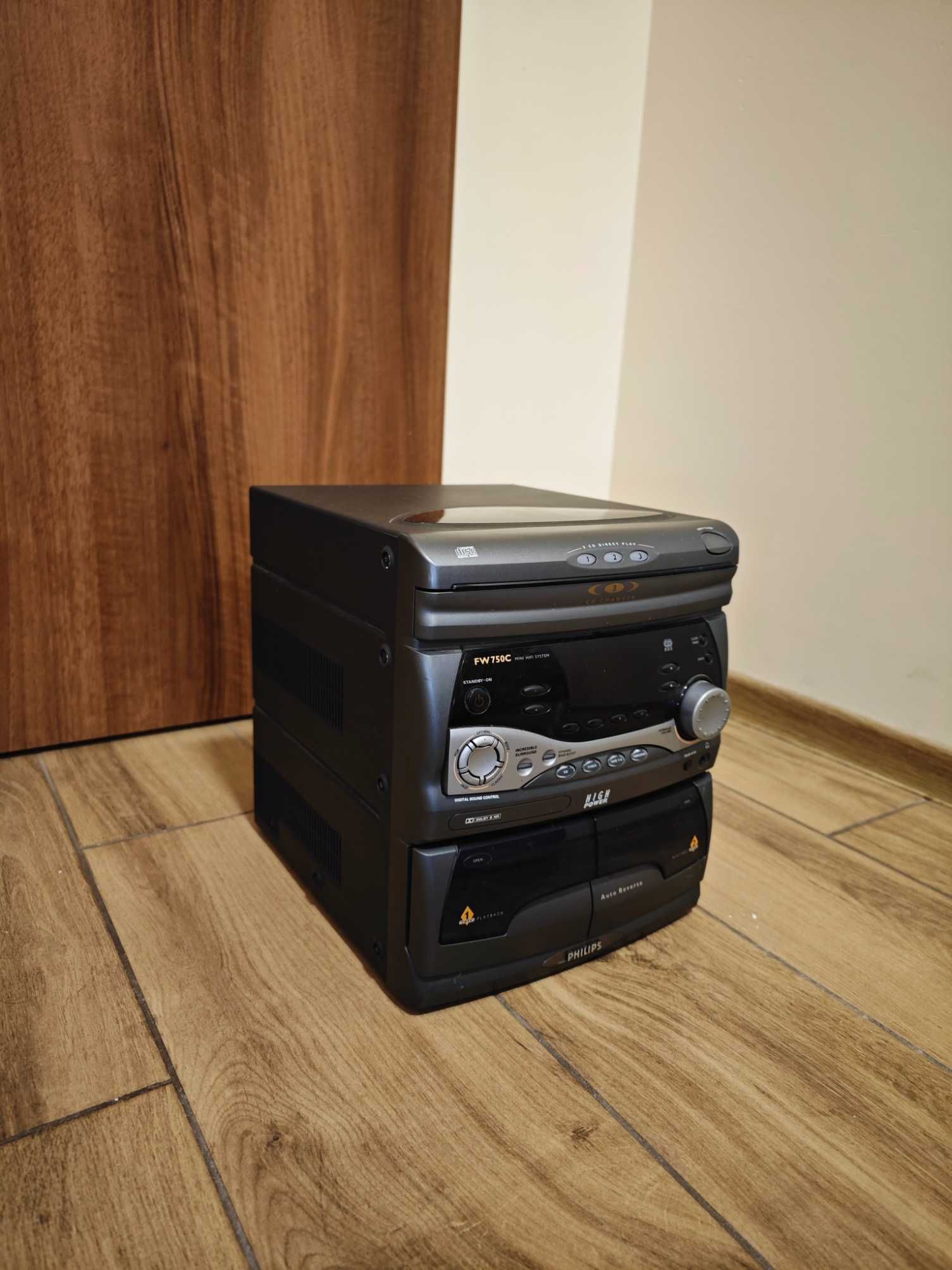Philips fw750c wieża stereo Mini HiFi System