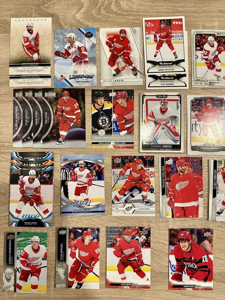 62 karty NHL Detroit Red Wings Upper Deck