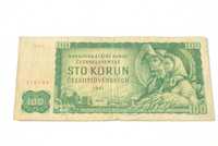 Stary banknot 100 koron Czechosłowacja 1961 antyk