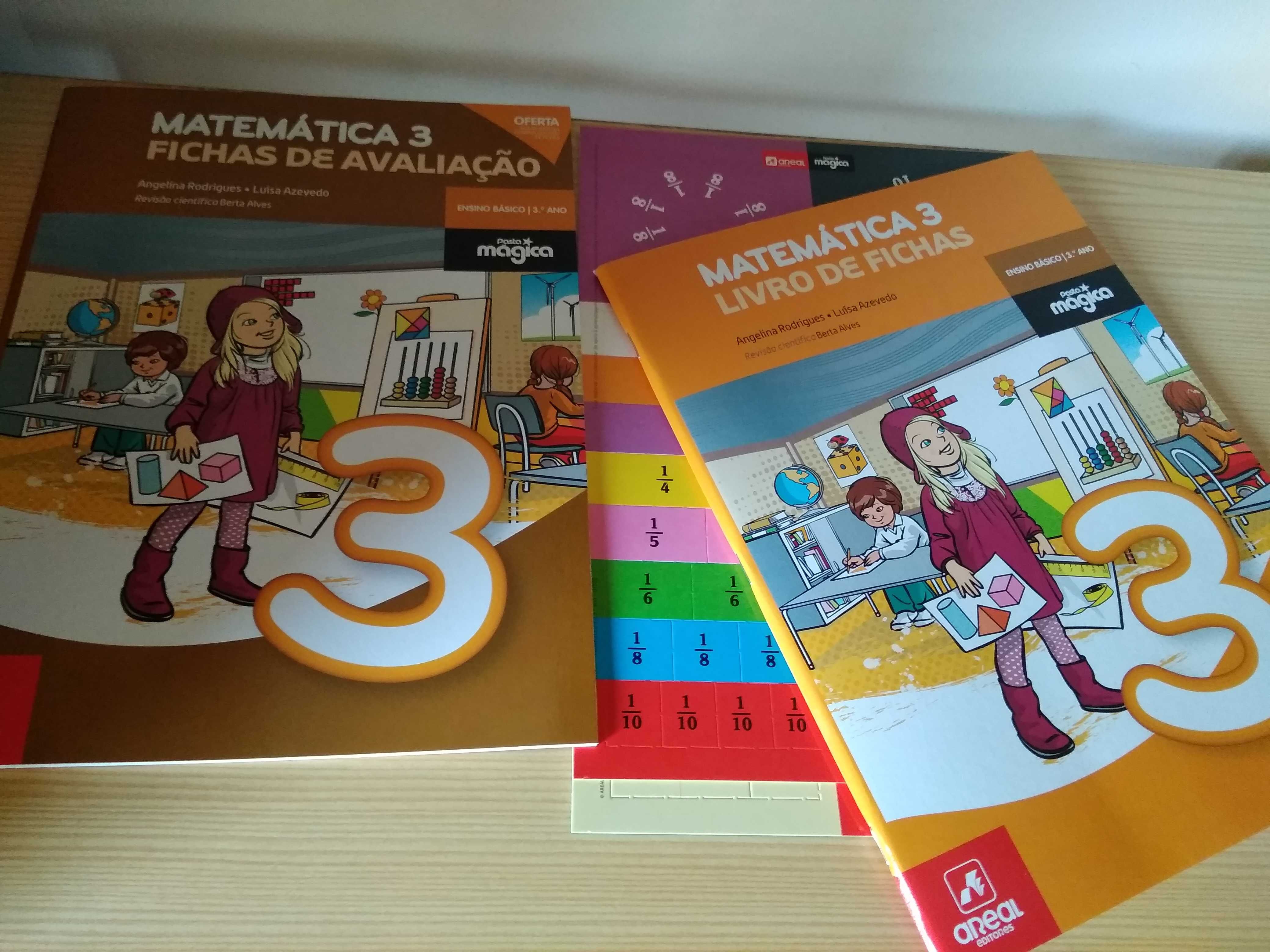 Manual e caderno de fichas Matemática 3º ano