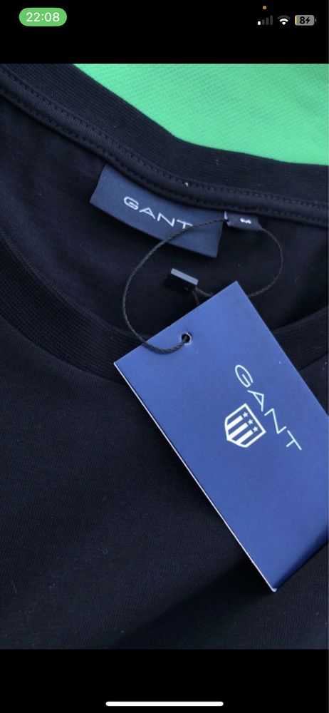 T-Shirth Gant Preta
