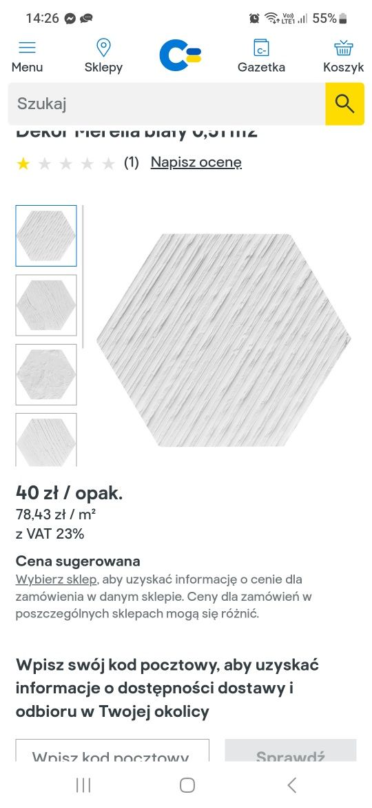 Dekor gipsowy  merelia nowy