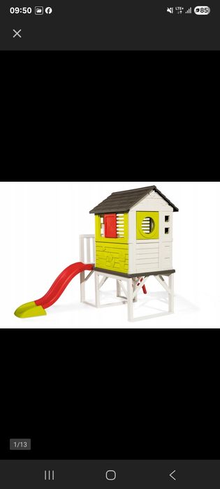 Domek Smoby ze zjeżdżalnią