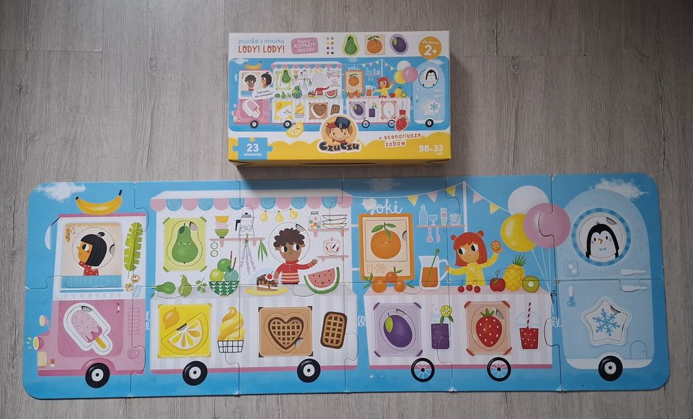 puzzle z dziurką czu czu lody