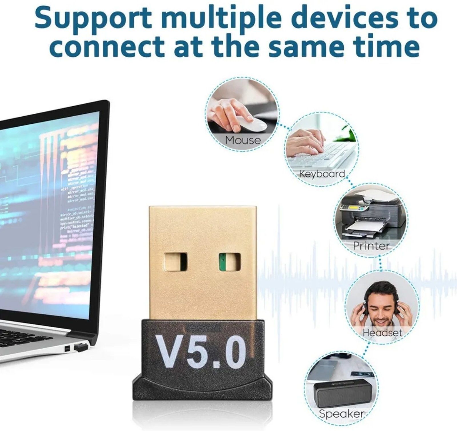 Блютуз адаптер 5 Bluetooth 5