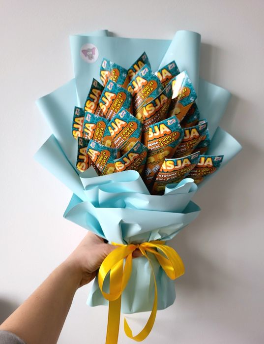 Bukiet z cukierków, wesele, ślub, prezent