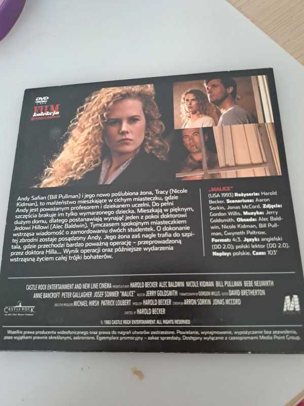 Malice Baldwin Kidman Pulman dvd