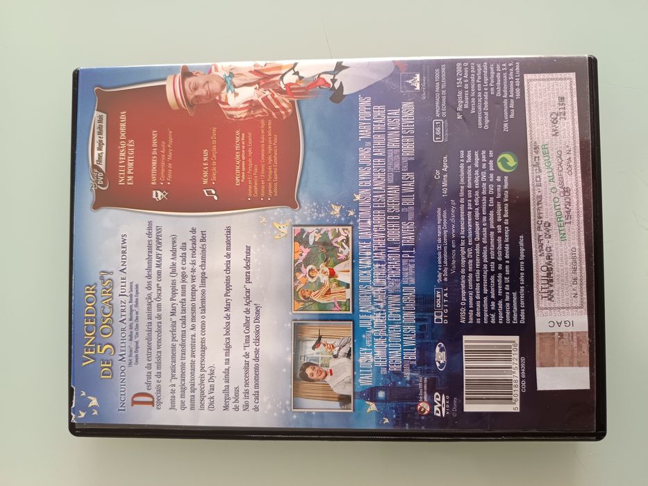 DVD Disney mary poppins