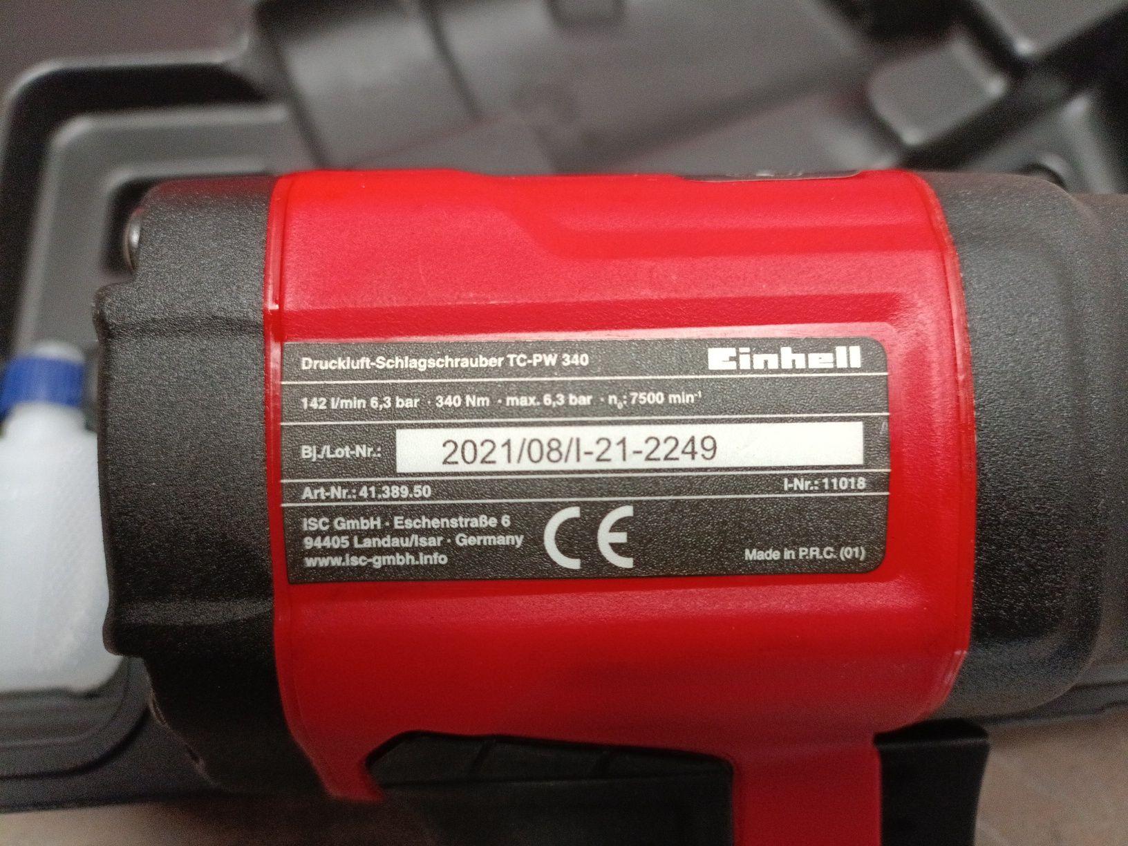 Einhell TC-PW 340 гайковерт пневматический + головки + кейс