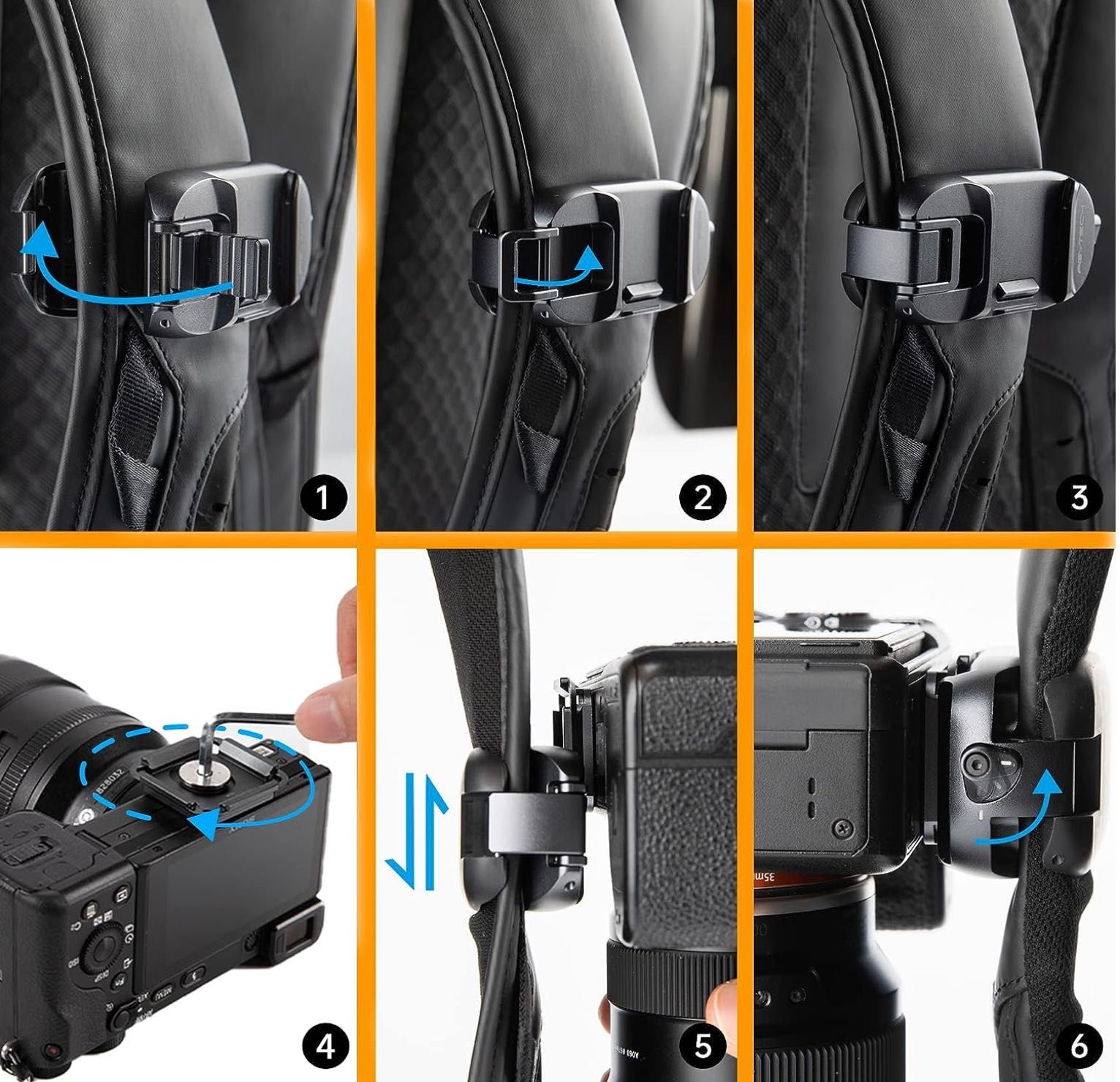 PGYTECH Bettle Camera Clip, para DSLR mochila ou Cinto - NOVO