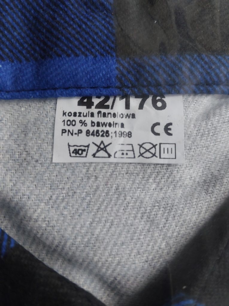 Koszula flanelowa 176 NOWA krata