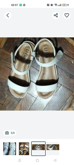 Сандалии на липучке р.37