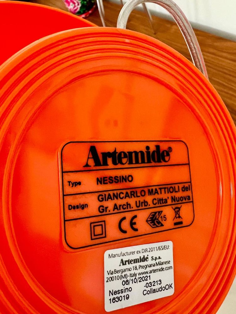 Candeeiro Nessino em laranja