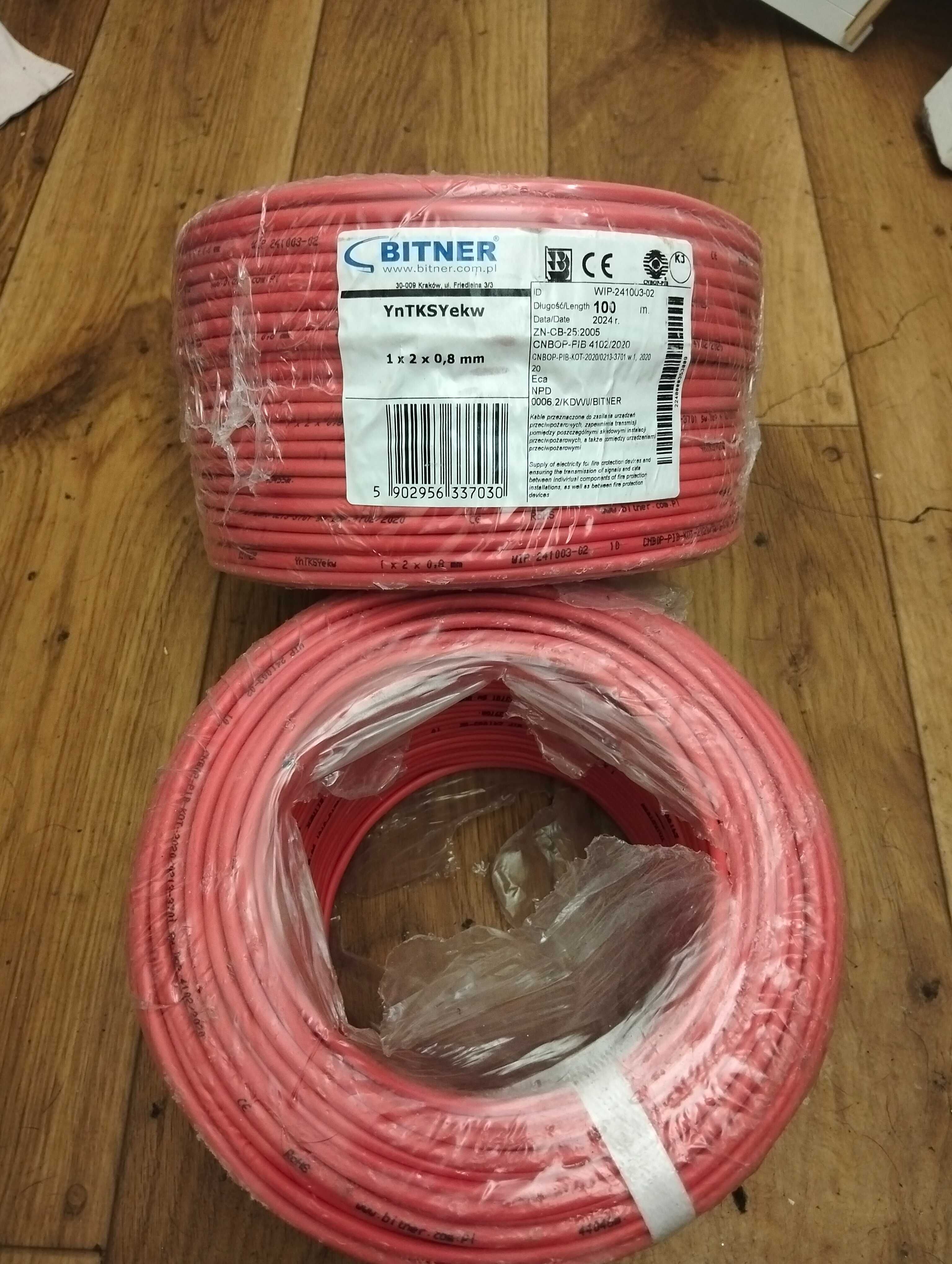 Sprzedam kabel Bitner YnKTSYewk 1*2*0.8mm-200m