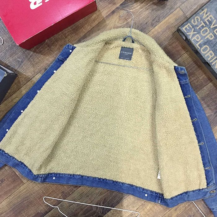 Джинсовая куртка с мехом зимняя джинсовка levis trucker jacket шерпа