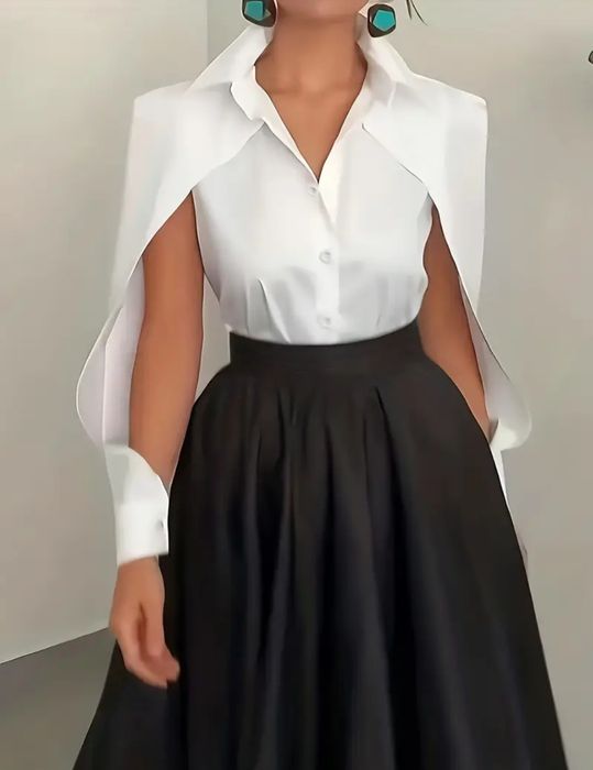 Біла жіноча блуза-сорочка