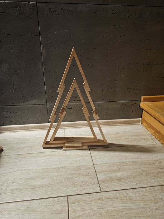 Świąteczna ozdoba choinka drewniana