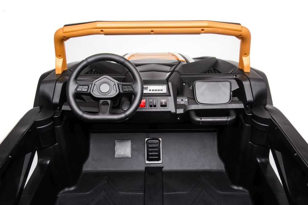 Auto na Akumulator A032 EVA – Złote | 24V, 4x200W, LED, Miękkie Koła