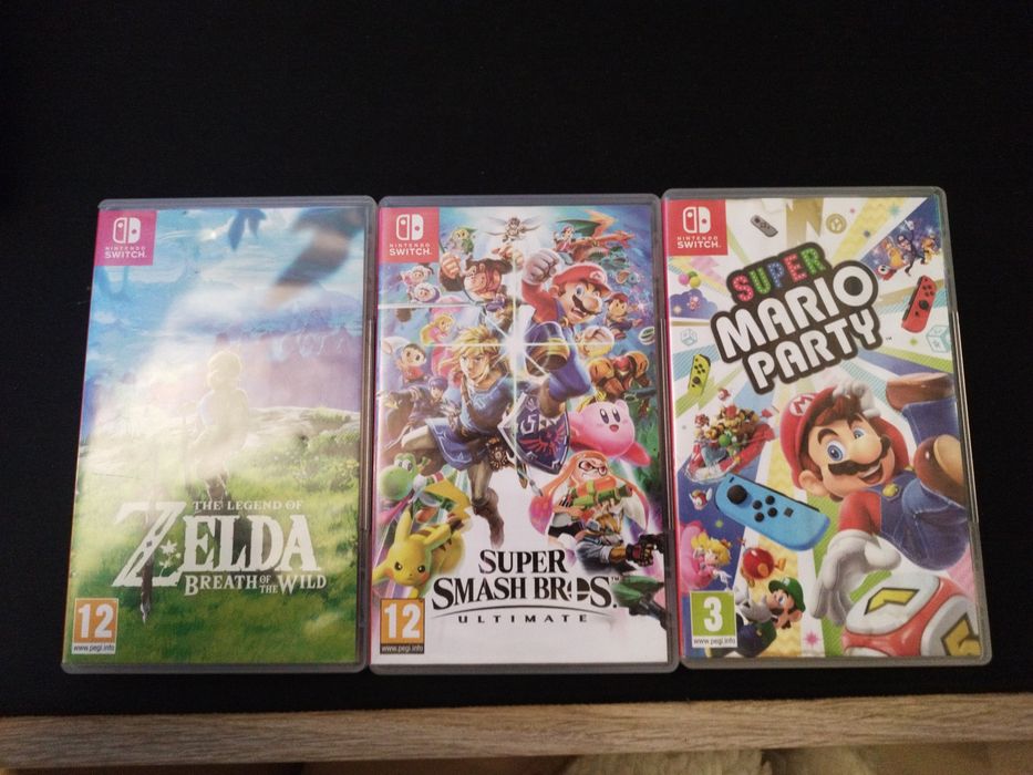 Jogos nintendo switch - Zelda, Smash Bro's, Mario party