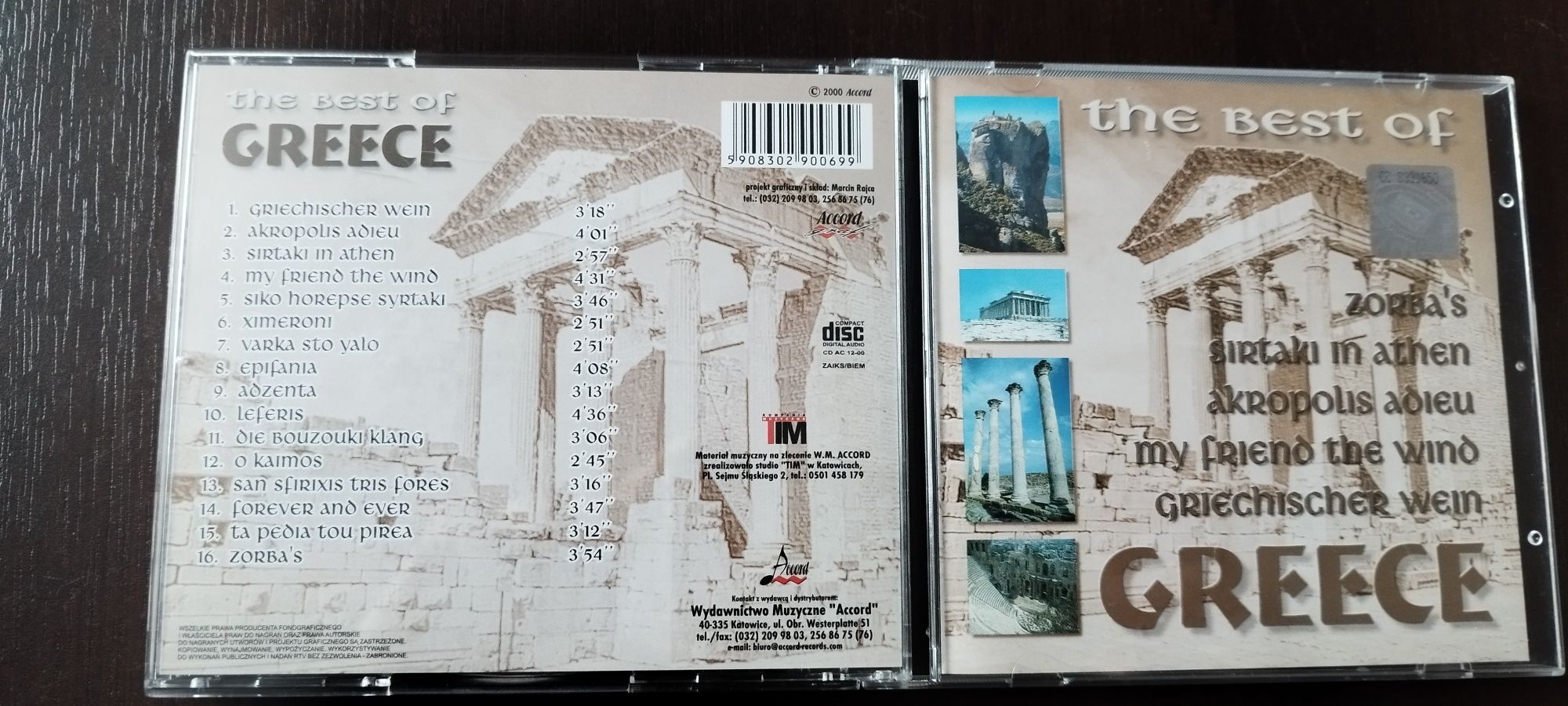 Greece, płyta CD