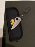 Spyderco SpyOpera Sprint Run Carbon Fiber, Damasteel Thor, damast