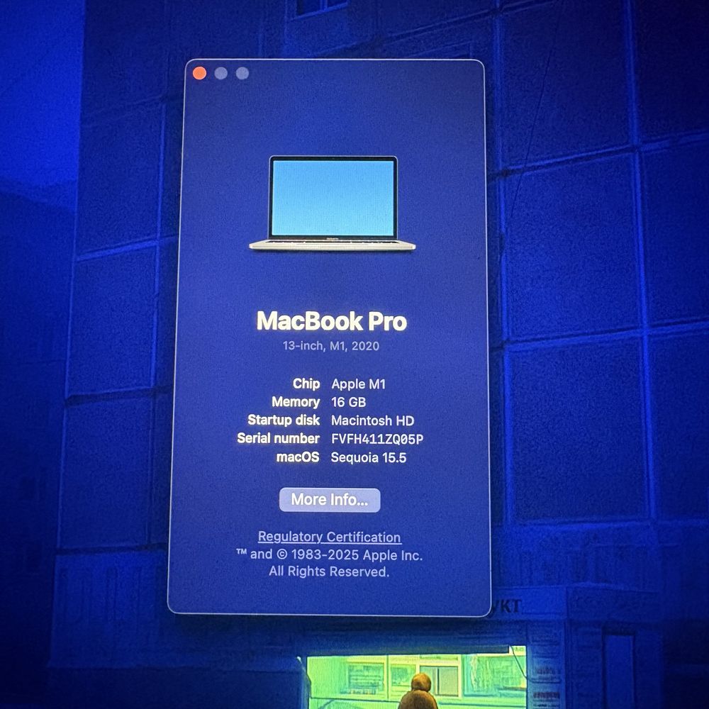 Macbook Pro M1 16GB 512GB