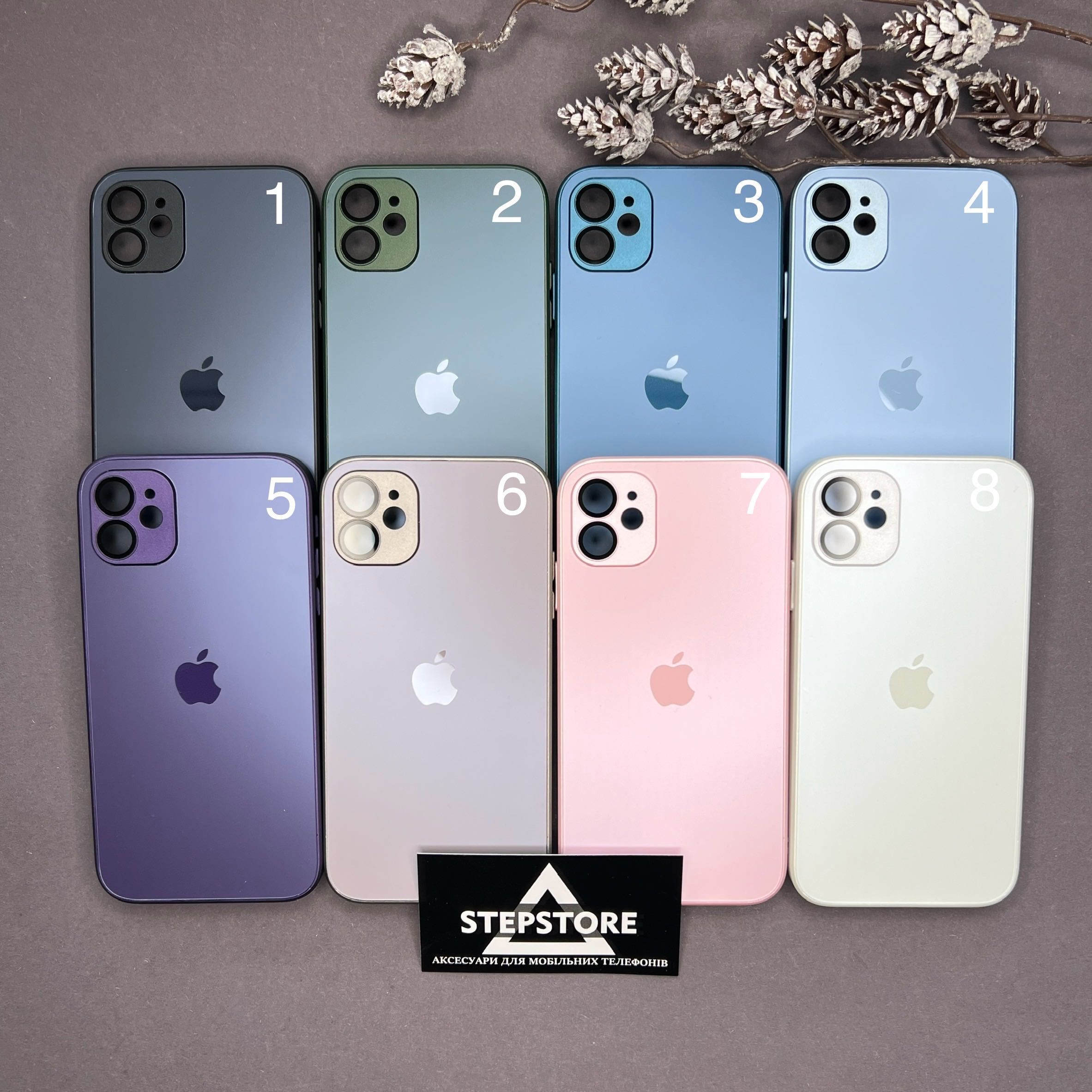 Чехол Glass Case для Iphone 11 Matte матовый стеклянный с линзами