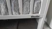 Łóżeczko woodies modern cot 120x60 + kółka