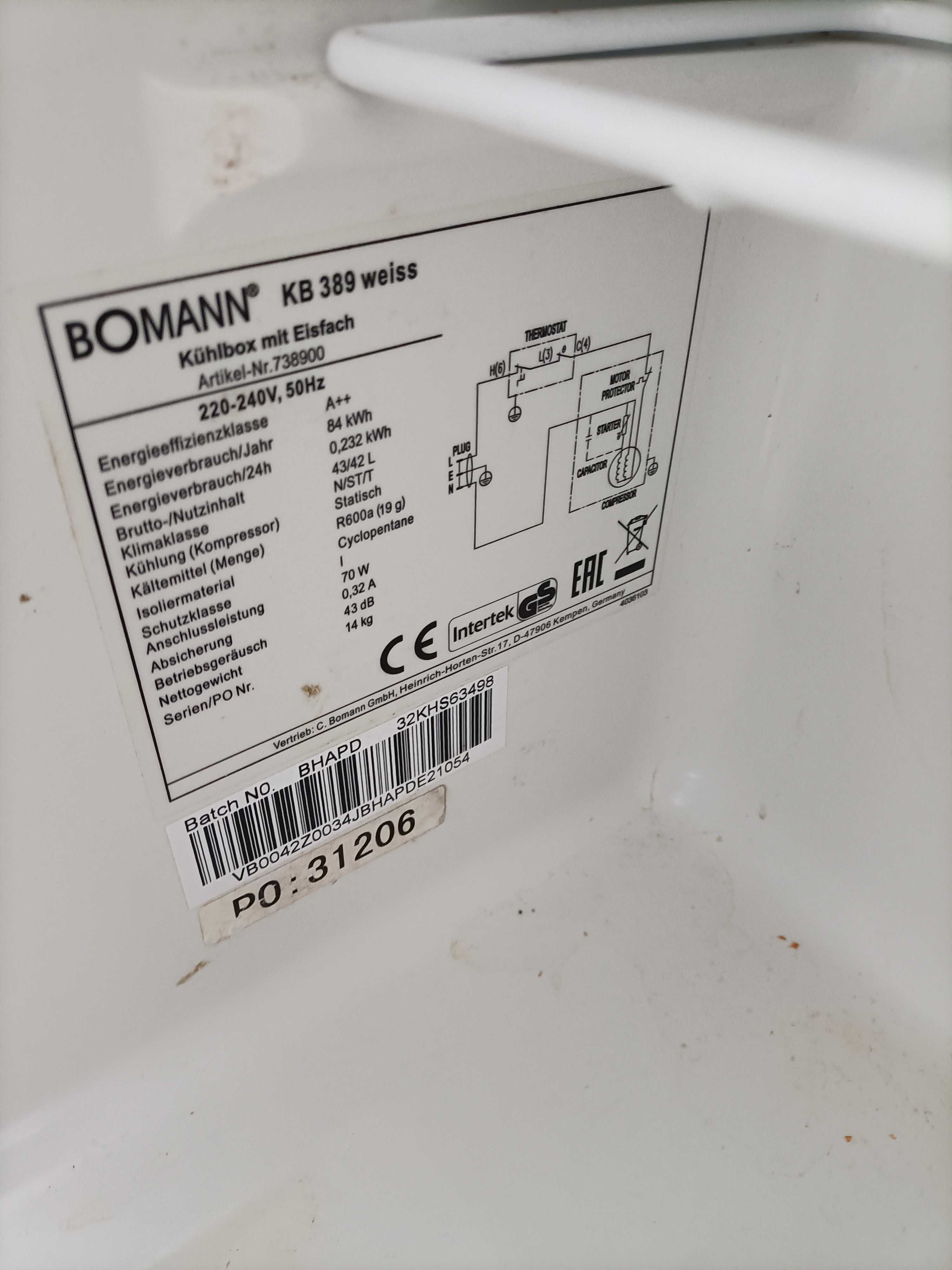 Lodówka Bomann 42l