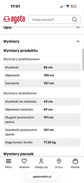 Sofa 2 osobowa Domo 2 agata meble