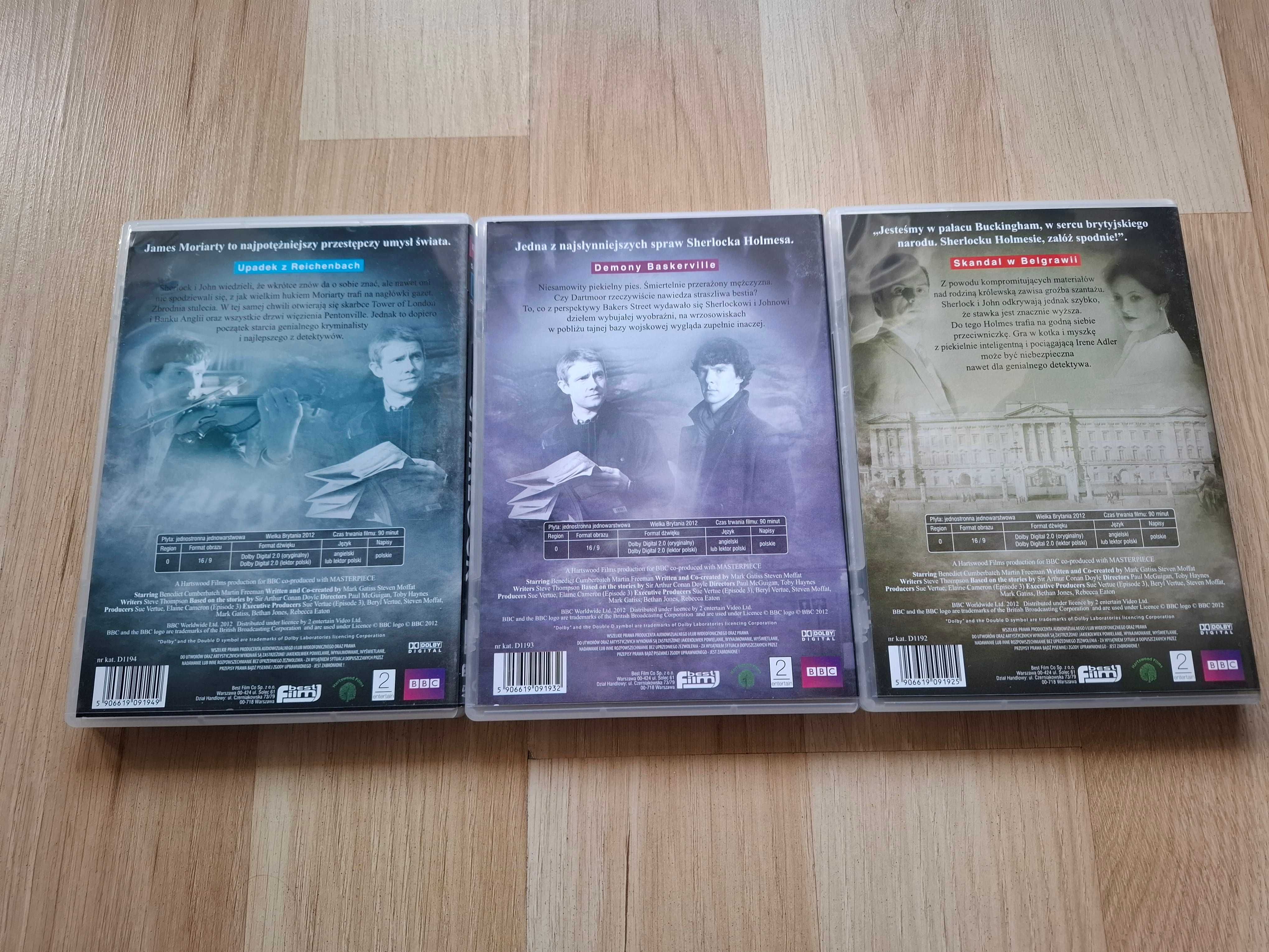 Sherlock Seria 2 BBC serial 3xDVD
